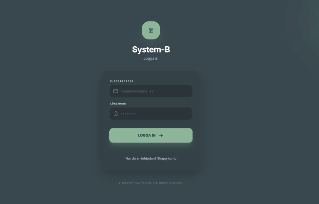 System-B Login